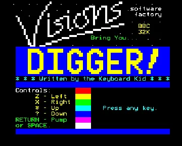 Digger (1983)(Visions)[DIGGER] screen shot title